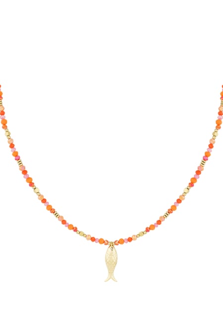 Fish & beads necklace 2