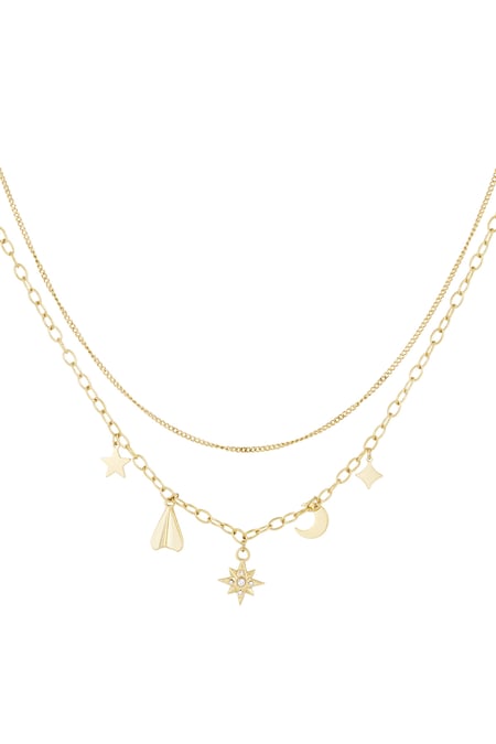 Halskette mit zeitlosem Charm - Goldfarben 2
