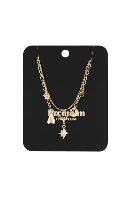 Halskette mit zeitlosem Charm - Goldfarben