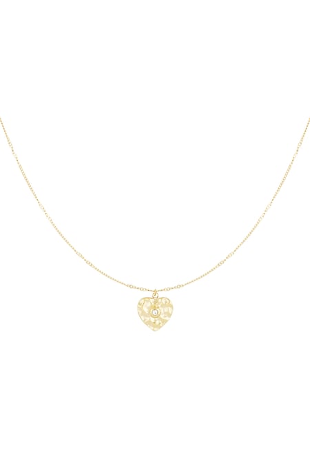 Halskette mit echtem Herz – Farbe Gold 2