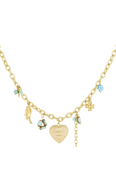 Charm Necklace - Gold kleur 2