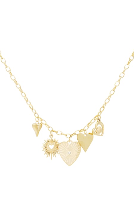 Halskette mit liebevollen Gliedern – Goldfarben 2