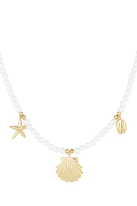 collana di perle con ciondoli marini 2