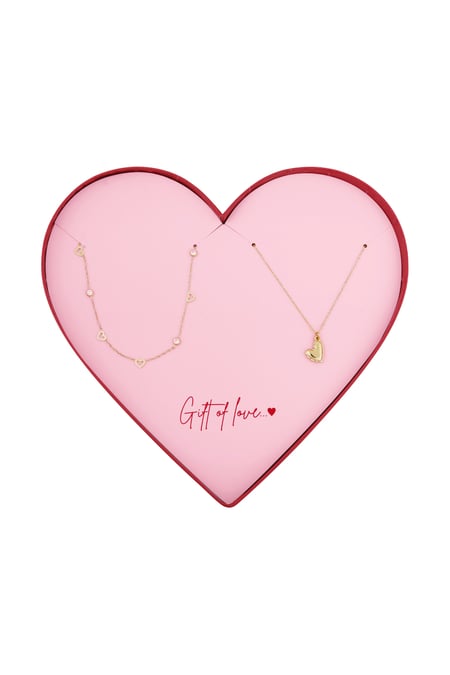 gift of love stainless steel mini hearts necklaces 2