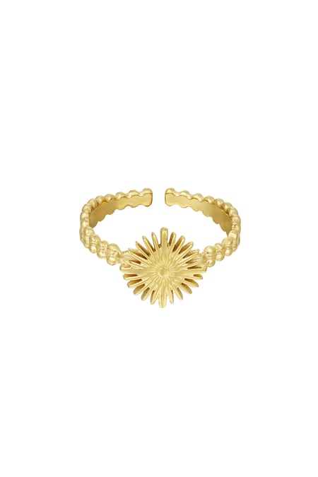 Ring sun - Gold Color Stainless Steel 2