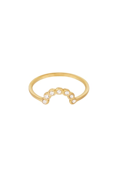 ring maan met steentjes 2