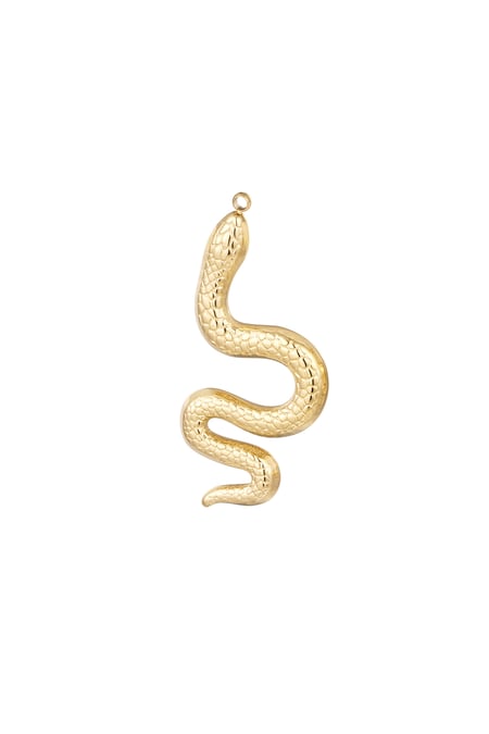 diy charm snake curled up