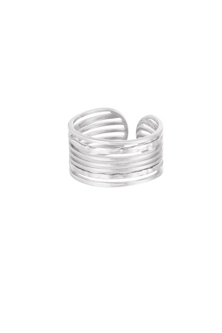 Ring thin layers - Silver Color color 2