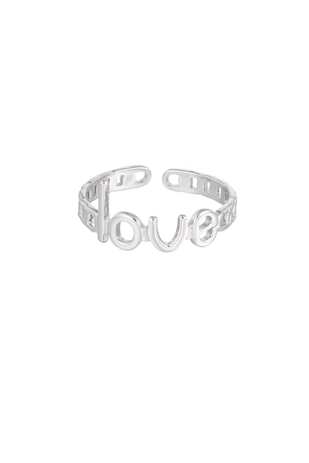 Ring links love - Silver Color color 2
