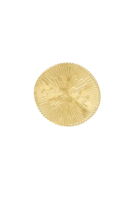 Statement-Ring-Kreis – Goldfarbe - Goldfarbefarbe 2