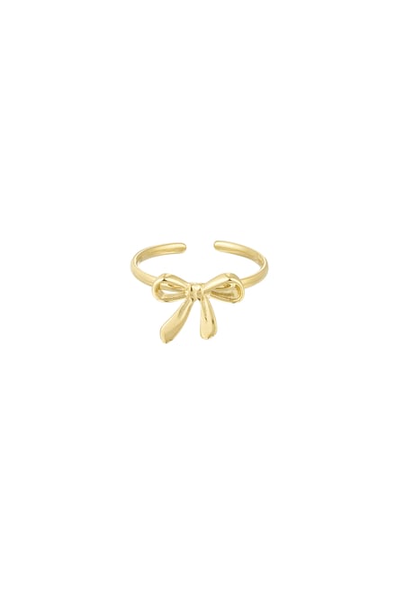 Ring strikjes droom -Goud kleur 2