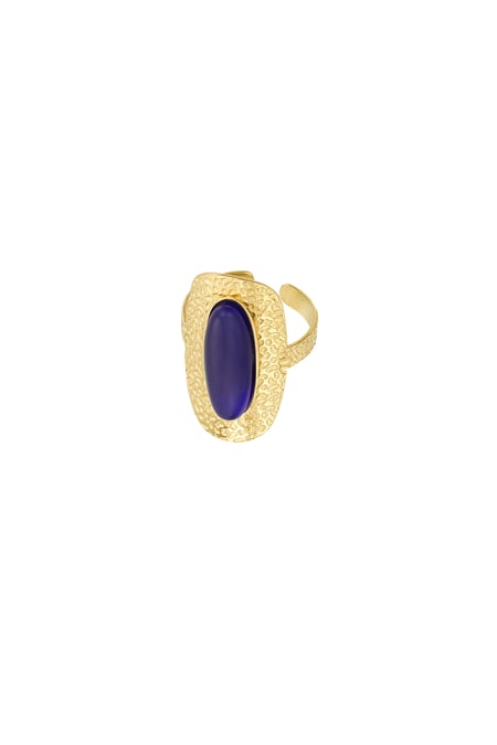 Anello con pietra colorata 2