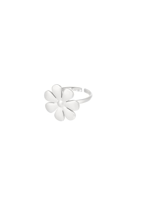 Ring sweet flower - Silver Color color 2