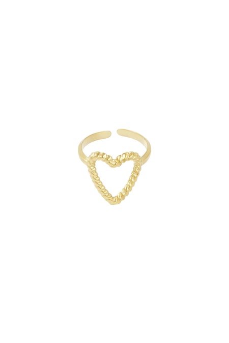 Ring „Wandel des Herzens“ – Goldfarbe - Goldfarbefarbe 2