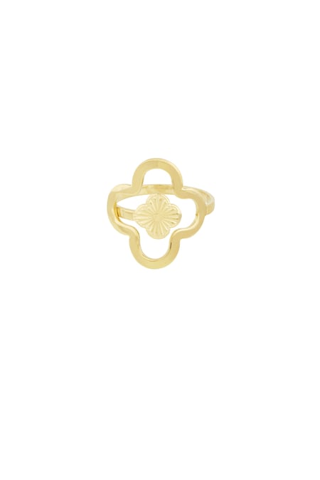 Glücksblattring - Goldfarben 2