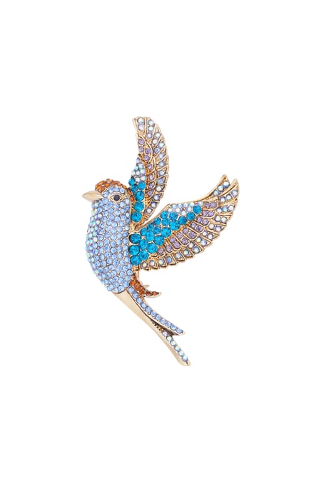 Colorful wings brooch 2