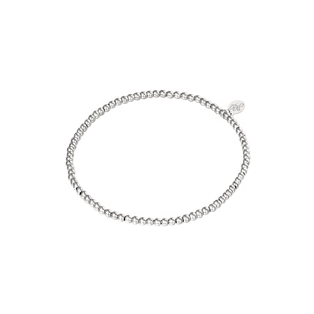 Armband Kleine Perlen Silber Edelstahl-2,5MM 2