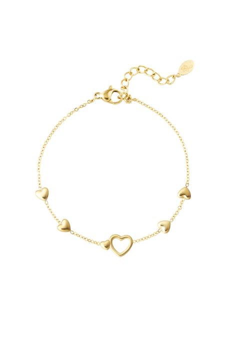 bracciale tutto ciò di cui hai bisogno è amore - colore oro (Pack with plastic bag)