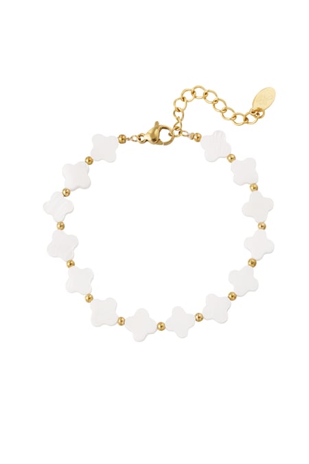 bracelet sea shells clovers