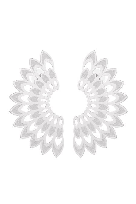 Ear stud statement cheerful - silver color Copper 2