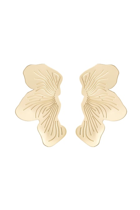 Ear stud butterfly look - Gold Color Copper 2