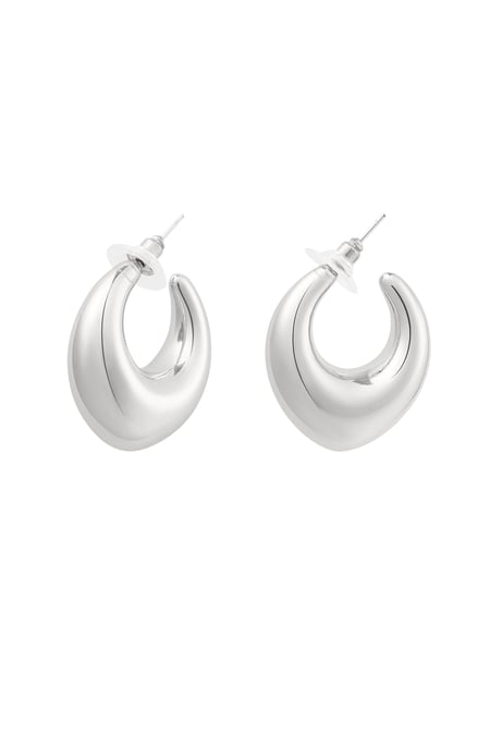 Earrings pointed twist - Silver Color color 2