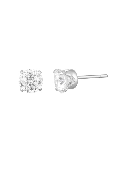 Ear studs stone - Silver Color color 2