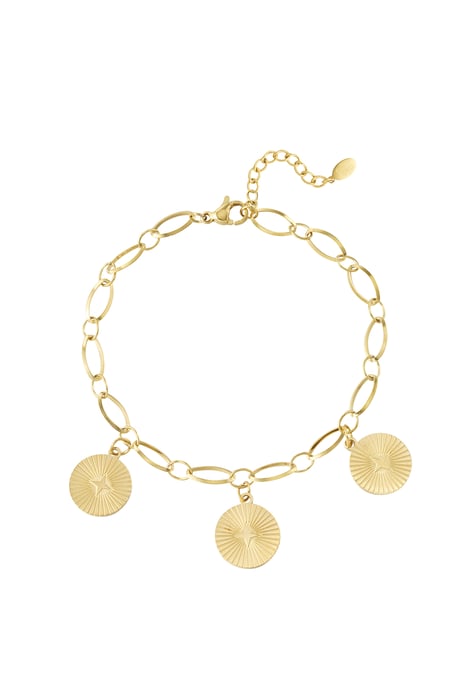 stainless steel 3 coin chain bracelets 2