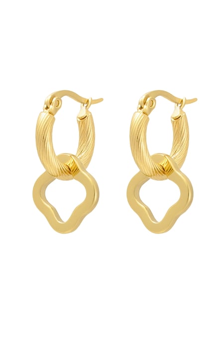 earrings twisted with clover 2