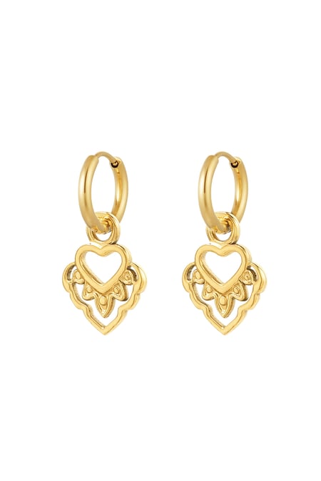 oorbellen hart met details 2