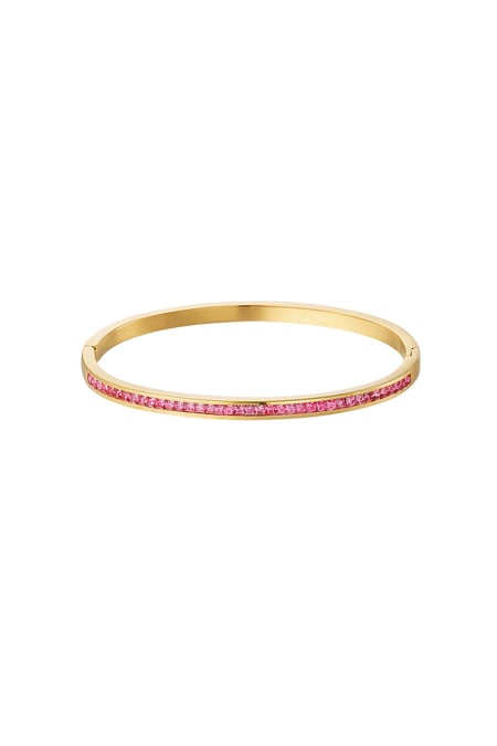Slavenarmband dunne steentjes 2