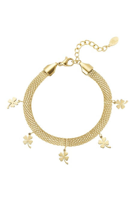 bracelet robust with clovers 2