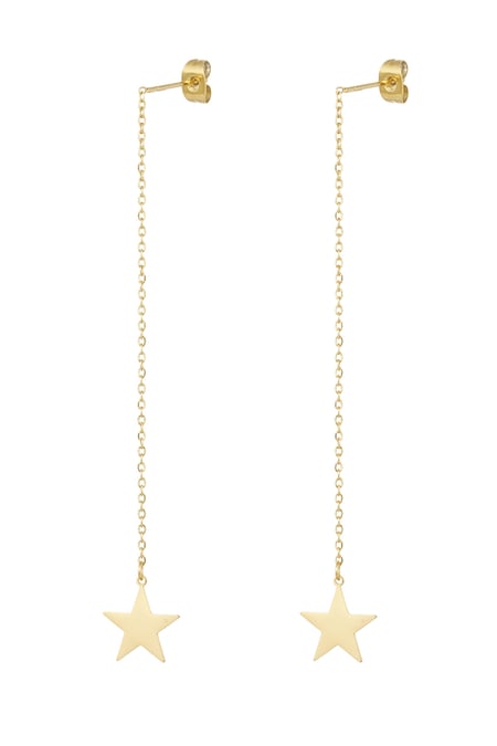 long star earrings