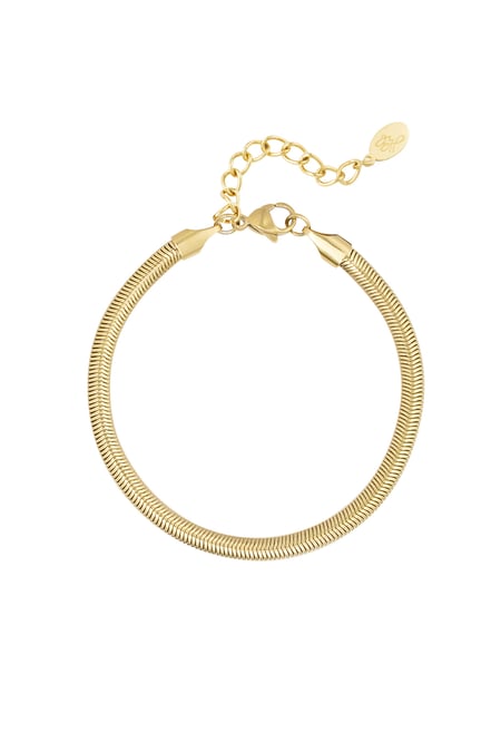 Armband flach Fischgrät schmal - 4.0MM