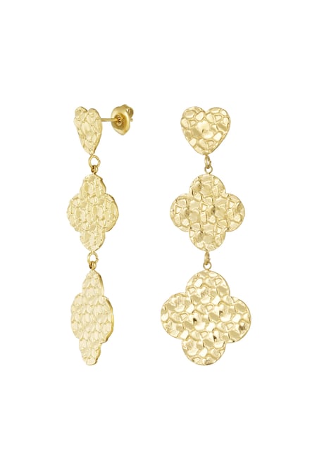 earrings relief clover and hearts 2