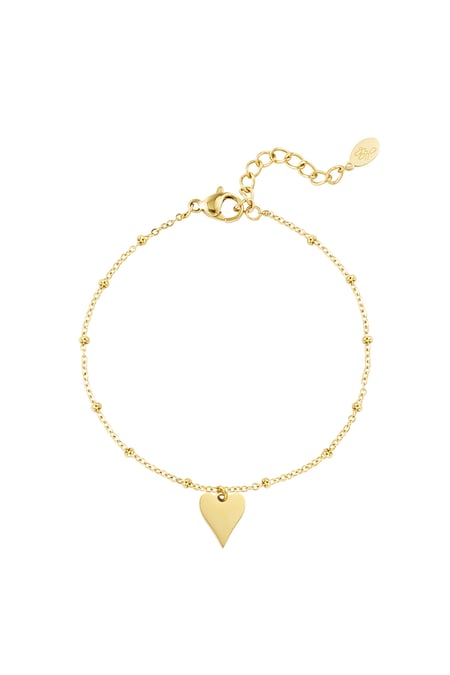 bracelet with dots and heart charm 2