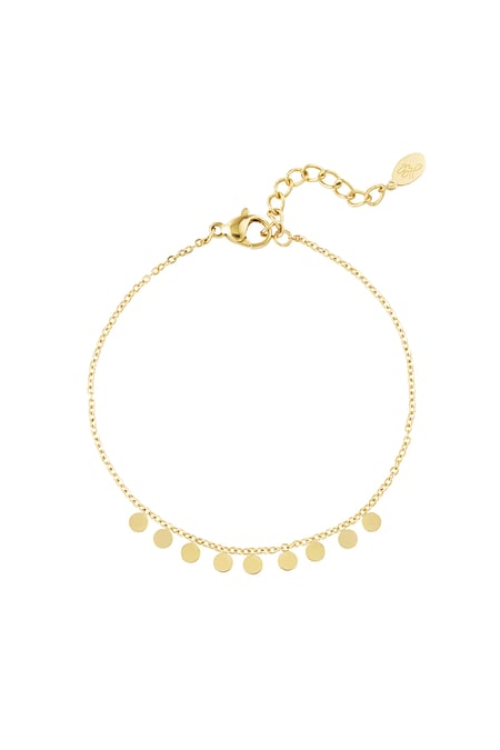 simple bracelet with round pendants 2