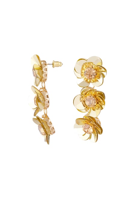 summery floral trio earrings 2