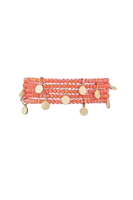 Pulseras con dijes de monedas 2