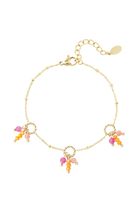 Armband bunte Fiesta - orange rosa 2