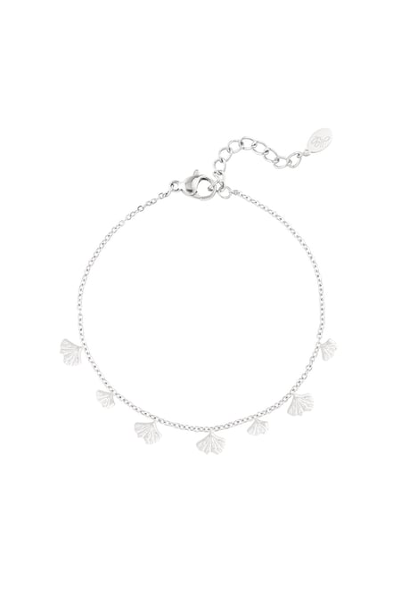 Klassisches Armband mit Muschelanhängern – Silber 2