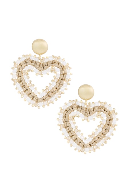 Pendientes amor hasta el final - Color dorado beige 2