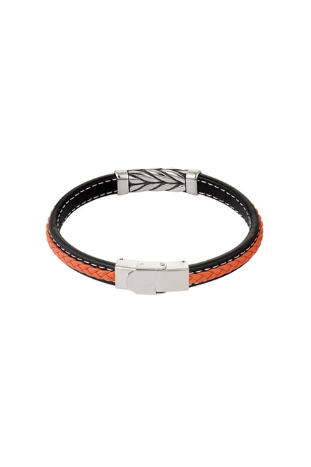 Herrenarmband Silber geflochten