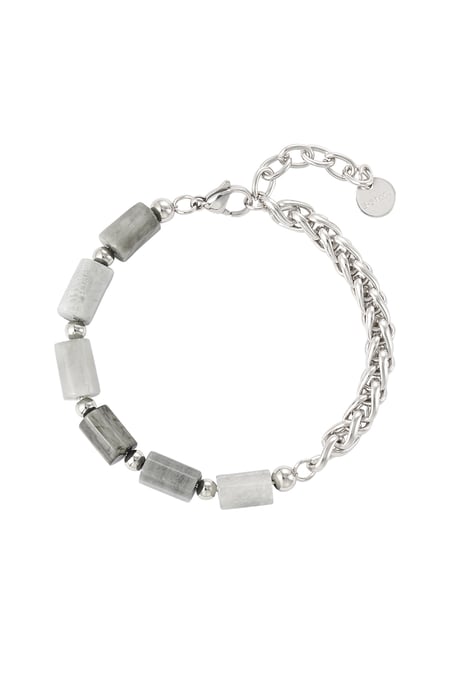 Bracelet mi-chaine mi-charms
