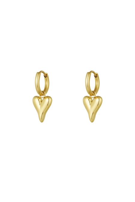 pendientes en forma de corazón de acero inoxidable 2