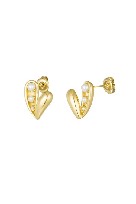 open pearl hart oorbellen 2
