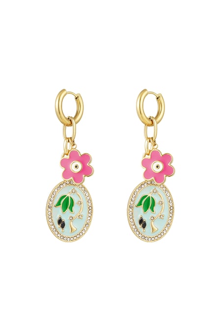 pendientes ramo de flores 2