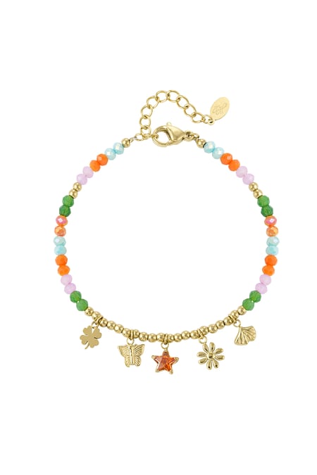 Farbenfrohes Armband natur neutral – multi 2