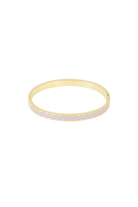 Sklavenarmband mit Wellenprint - flieder 2