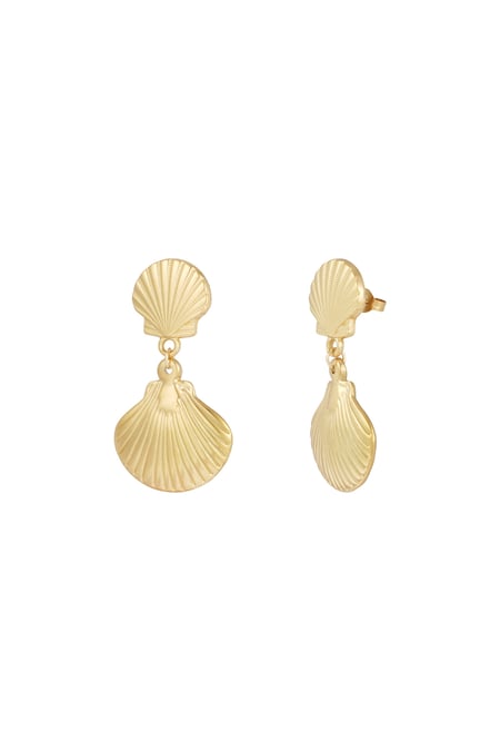 Ohrringe „Beachy Breeze“ – Goldfarbe - Goldfarbefarbe 2